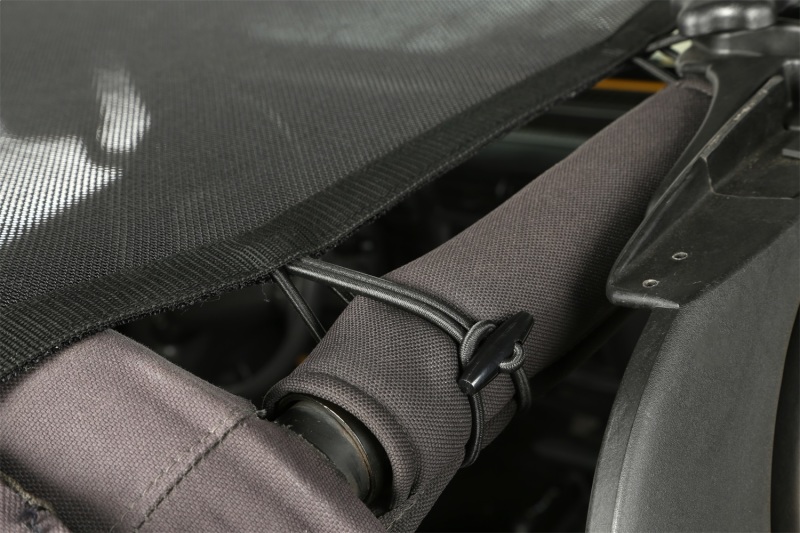Jeep Wrangler Sun Shade - Front + Rear - Rugged Ridge - Eclipse Full Cover - Black - `97-`06